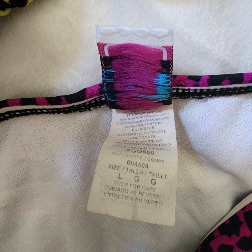 Vintage Pink and Purple Bikini Swimwear - Picture 3 of 4